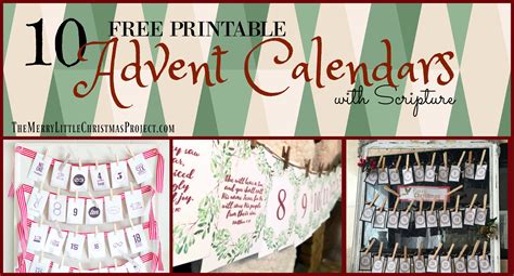 10 Free Advent Printables With Scripture - The Merry Little - Free Printable Advent Bible Study ...