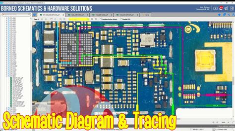 How to trace find missing points in Mobile Phone PCB | Borneo Schematic Diagram Tutorial ...