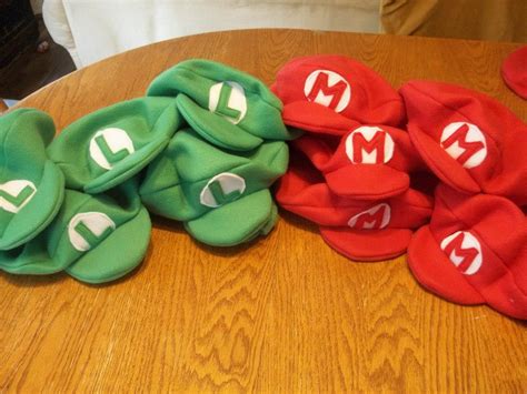 Pattern Making - Mario and Luigi Hats - One Brown Mom