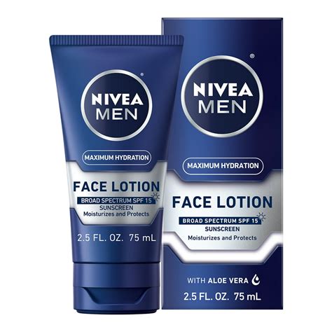 NIVEA MEN Maximum Hydration Face Lotion With SPF 15, 2.5 fl. oz. - Walmart.com - Walmart.com