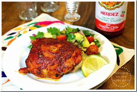 Roasted Chicken Thighs Adobadas - Mexico In My Kitchen