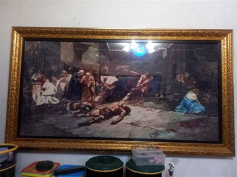 Diamon Painting of Spoliarium, Furniture & Home Living, Home Decor ...