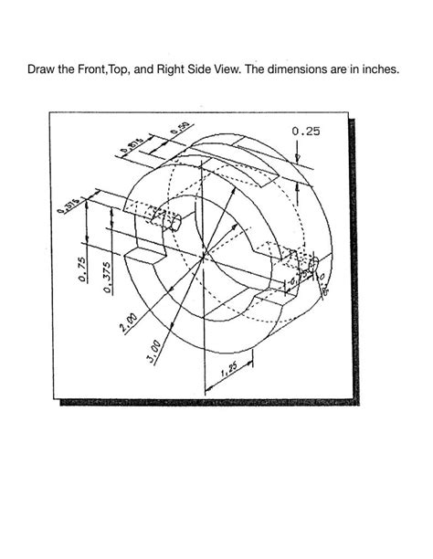 Solved Can someone help me with this Mechanical Drawing? | Chegg.com