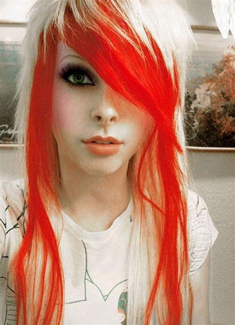 Sence Hair | Emo hair color, Funky hair colors, Emo haircuts