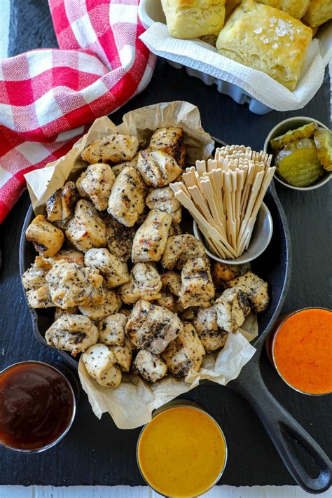 Grilled Chicken Nuggets Recipe - Bonappeteach