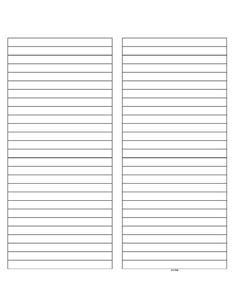 Printable Note Card Template - Printable Cards