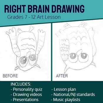 Right Brain | Intro to Drawing Lesson by Cheryl Brown | TPT