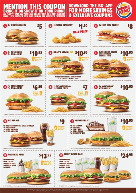 Burger King Coupons, Vouchers & Deals (November 2018) - frugal feeds nz