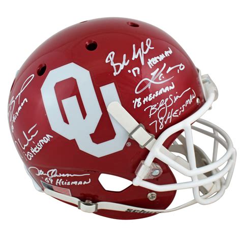 Oklahoma Sooners Heisman Winners Full-Size Authentic On-Field Helmet ...