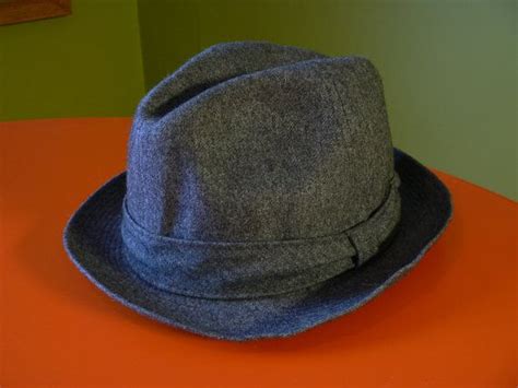 GREY WOOL mens FEDORA by HousewifeVintage on Etsy, $19.00 | Mens fedora ...