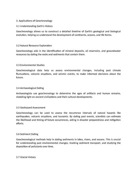 Application of geochronology - Applications of Geochronology 3 Understanding Earth's History ...