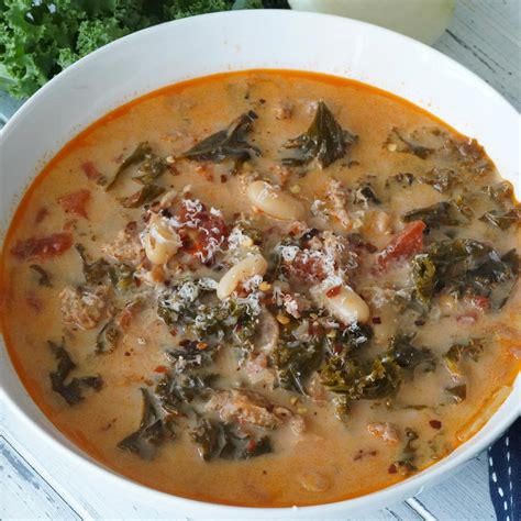 Instant Pot Kale White Bean Sausage Soup - A Pressure Cooker Kitchen