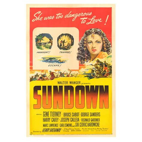 Sundown - movie POSTER (Style A) (27" x 40") (1941) - Walmart.com - Walmart.com