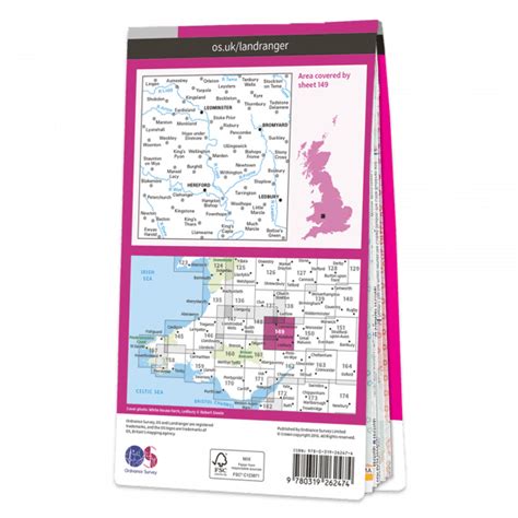 OS Maps - LandRanger Range 1:50 000 scale. - The Basic Roamer Company