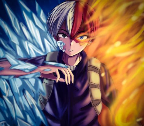 Download Shoto Todoroki Anime My Hero Academia HD Wallpaper by tNeh