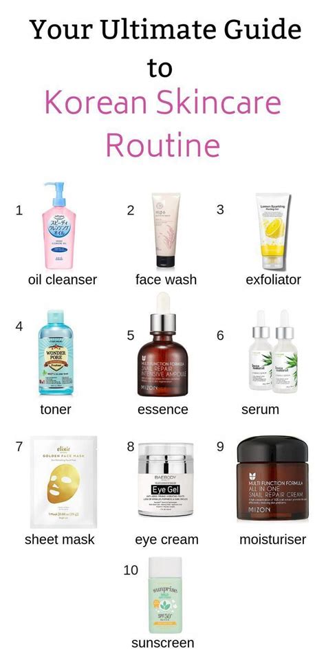 Your ultimate guide to the 10-step Korean skin care routine | Best skin ...