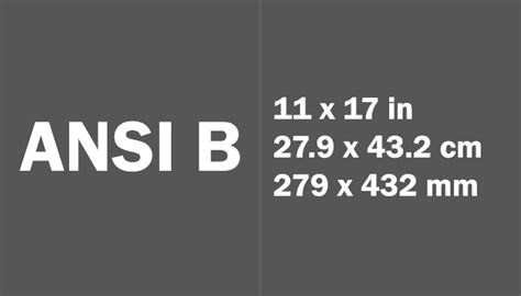 ANSI B Paper Size Dimensions - US Paper Sizes