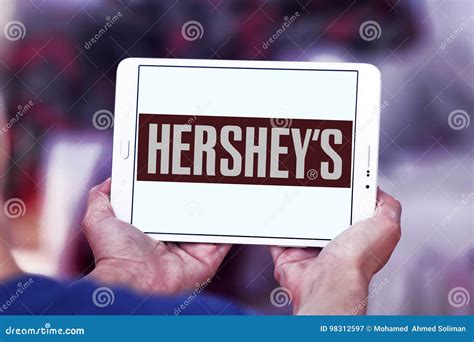 Hershey`s chocolate logo editorial photography. Image of icon - 98312597