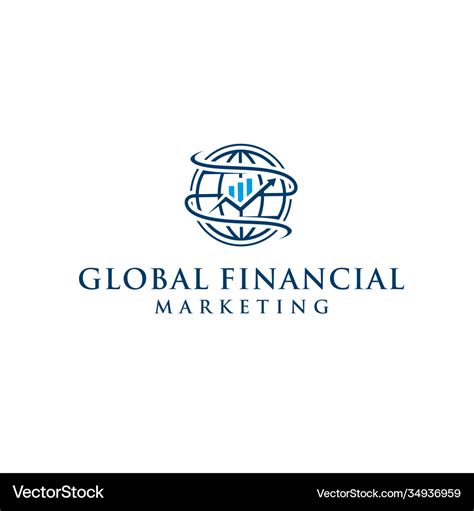 Global financial logo design inspiration Vector Image