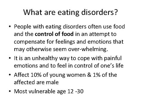 Eating disorders DSM 5 What are eating disorders