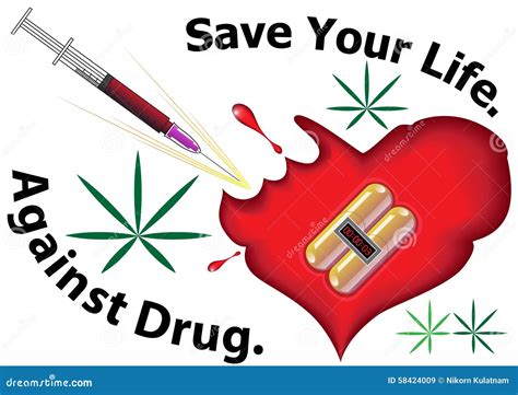 Against Drug Stock Vector - Image: 58424009