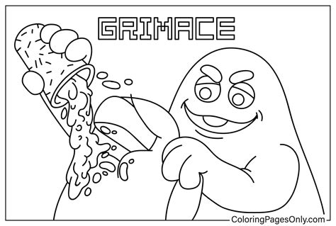 20 Grimace Coloring Pages - ColoringPagesOnly.com