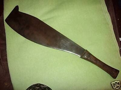 Antique Sugar Cane Machete Knife Corneta Promedoca HUGE | #42080965