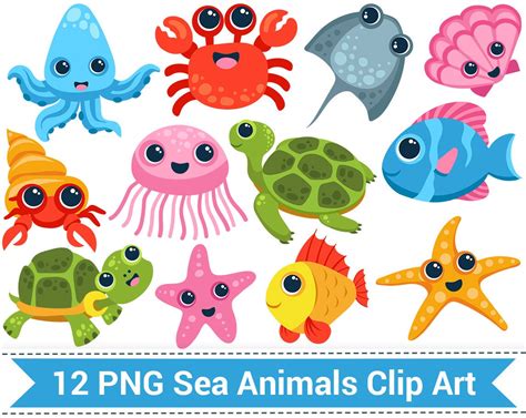 Ocean Animals Clipart