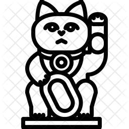 Maneki Neko Icon - Download in Line Style