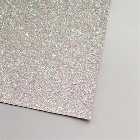 Iridescent White Glitter Fabric Sheet 8X11 Glitter by TulipBloom