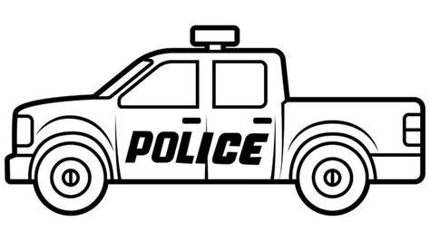 Police Car Coloring Pages | Fun Kids Activity