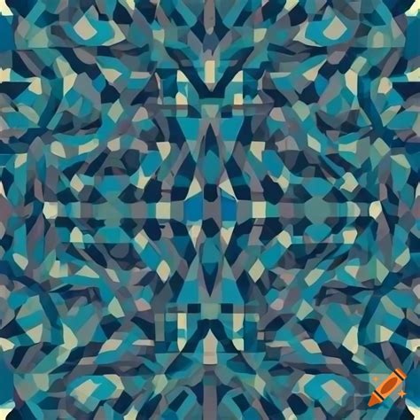 Seamless tiling pattern of geometric shapes on Craiyon