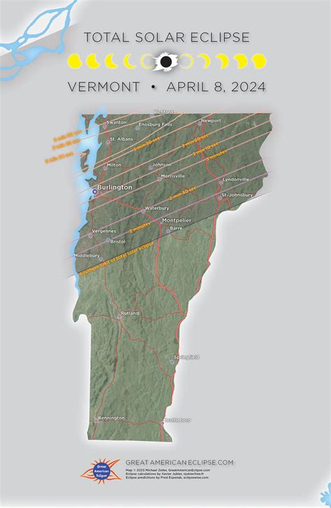 Total Solar Eclipse 2024 Path Map Vermont - Seka Wandie