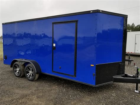 7x16 Electric Blue Hawk - ATV Trailers. (ad 720) - USA Cargo Trailer