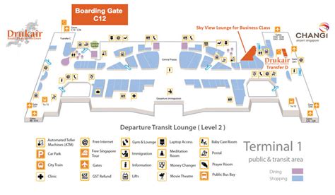 Map of changi airport terminal 1