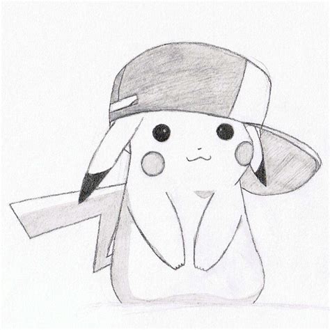 Pikachu with Ash's Hat by DemiFitzherbert on DeviantArt