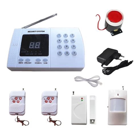 PSTN Home Burglar Alarm System Connected to Landline Auto Dial Security ...