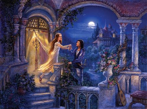 FX Schmid Jigsaw Puzzle Romeo and Juliet: The Balcony puzzel item # 782482