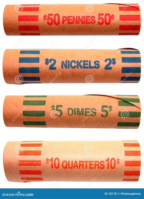 Money: Coin Roller Wrappers Stock Photo - Image of roll, quarter: 18178