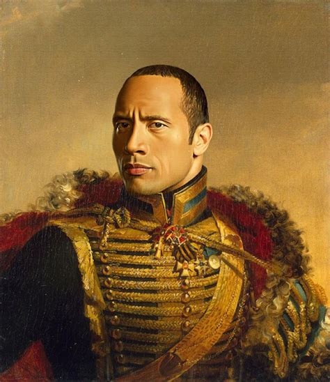 Celebrities as Neoclassical Paintings | The rock dwayne johnson ...