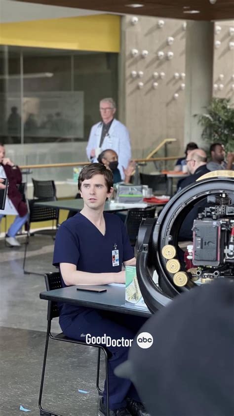 Behind the Scenes photos of Freddie directing 6x19 : r/thegooddoctor