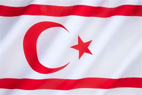 Premium Photo | Flag of the turkish republic of northern cyprus