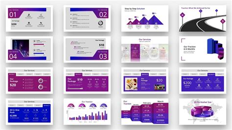 Pitch Deck PowerPoint template #76864 - TemplateMonster | Powerpoint templates, Book template ...