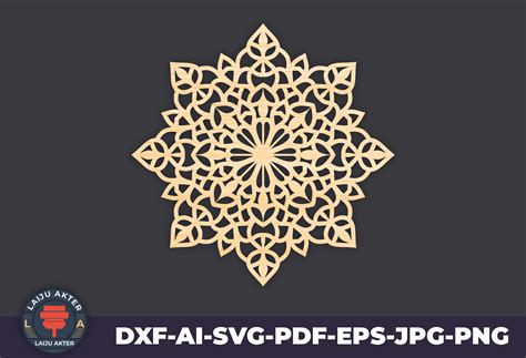 3d Mandala Svg Files for Cricut Graphic by LaijuAkter · Creative Fabrica