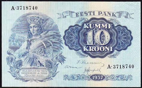 Estonian 10 kroon banknote | Currency Wiki | FANDOM powered by Wikia