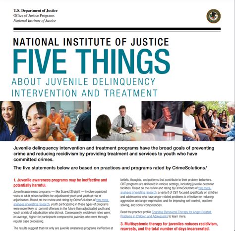 Five Things About Juvenile Delinquency Intervention and Treatment | National Institute of Justice