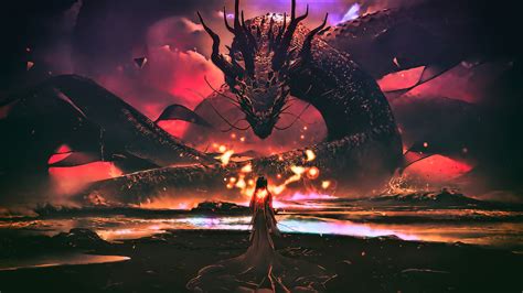 Dragon Goddess Artwork Fantasy, HD Artist, 4k Wallpapers, Images ...