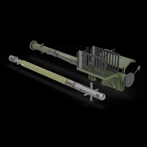 FIM 92 Stinger Missile With Launcher - 3D Model by 3dxin