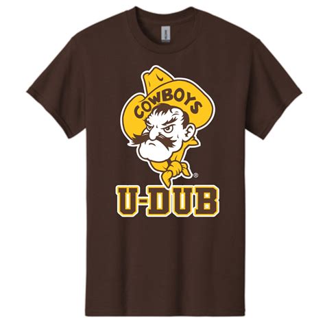 Wyoming Cowboys Pistol Pete UDUB S/S Tee - Brown | University