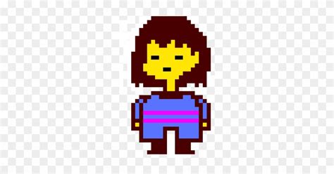 Frisk Sprite - Undertale Frisk Pixel Art Grid - Free Transparent PNG ...